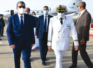 Le Premier ministre Abdelaziz Djerad, à partir de Tindouf